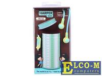 Наушники HARPER KIDS HK-42 / Проводные / Внутриканальные с микрофоном / Голубые / 20 Гц - 20 кГц / Двухстороннее / Mini-jack / 3.5 мм