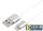 Кабель Cablexpert для Apple CC-S-APUSB01W-0.5M, AM/Lightning, серия Silver, длина 0.5м, белый, блистер