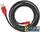Кабель microUSB 1.5м Green Connection GCR-UA6MCB1-BB2S круглый черный красные коннекторы