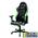 Игровое кресло DXRacer Drifting чёрно-зелёное (OH/DH73/NE, кожа-PU, регулируемый угол наклона, мех