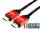 Кабель HDMI Cablexpert, серия Gold, 10 м, v1.4, M/M, красный, позол.разъемы, алюминиевый корпус, нейлоновая оплетка, коробка