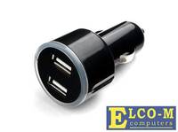 Cablexpert Адаптер питания 12V-5V 2-USB, 2.1A, черный (MP3A-UC-CAR16)