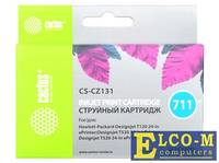 Картридж струйный Cactus CS-CZ131 №711 пурпурный для HP DJ T120/T520 (26мл)