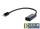 Cablexpert Переходник miniDisplayPort - HDMI, 20M/19F, кабель 15см, черный, пакет (A-mDPM-HDMIF-02)