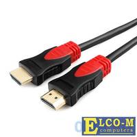 Кабель HDMI Cablexpert, серия Silver, длина 1 м, v1.4, M/M, позол.разъемы, феррит. кольца, коробка