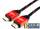Кабель HDMI Cablexpert, серия Gold, 1,8 м, v1.4, M/M, красный, позол.разъемы, алюминиевый корпус, нейлоновая оплетка, коробка