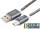 Cablexpert Кабель USB 2.0 CC-G-mUSB02Gy-0.5M AM/microB, серия Gold, длина 0.5м, титан, блистер
