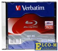Диск Blu-Ray VERBATIM BD-RE 25 Gb Slim (43768)