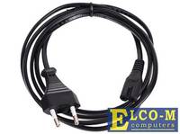 Кабель для аудио-видео техники IEC-320-C7--розетка 220V, 2-pin, 1,8м , медь, VCOM CE023-1.8M
